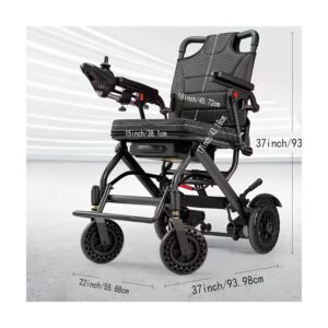 Folding Electric Wheelchair — 40 lb, 15 Mile Range